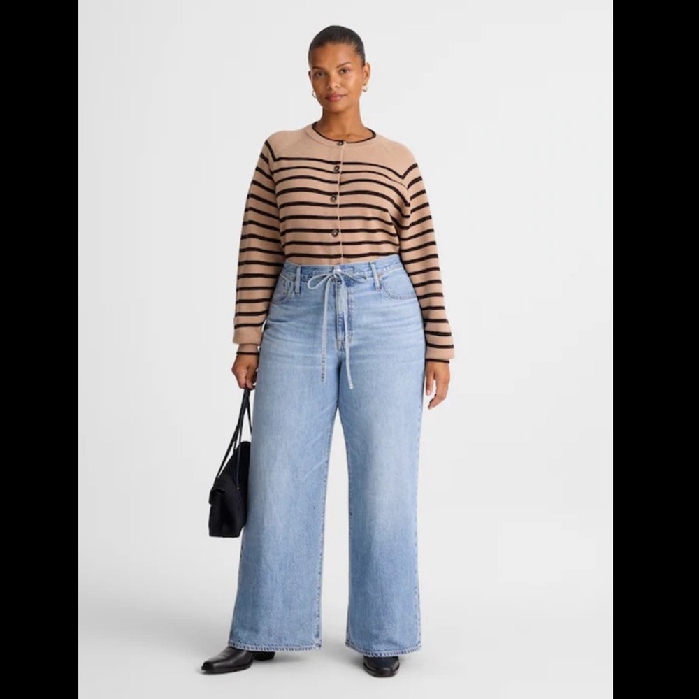 NWT MADEWELL The Plus Ultimate Wide Leg Jean in Reabrook Wash